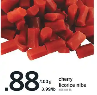 Fortinos Cherry licorice nibs 100 g offer