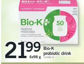 Fortinos Bio-k probiotic drink offer