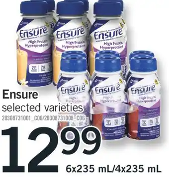 Fortinos Ensure, 6x235 ml/4x235 ml offer
