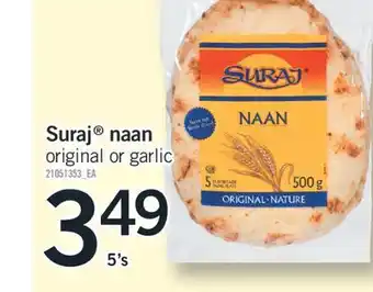 Fortinos Suraj naan offer