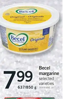 Fortinos Becel margarine, 637/850 g offer