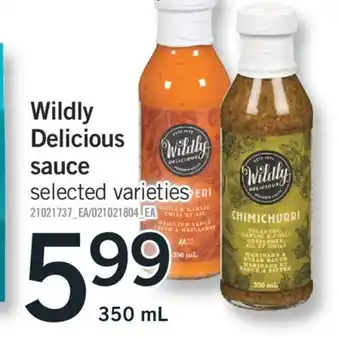 Fortinos Wildly delicious sauce 350 ml offer