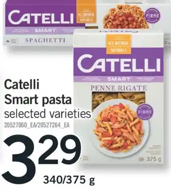 Fortinos Catelli smart pasta 340/375 g offer