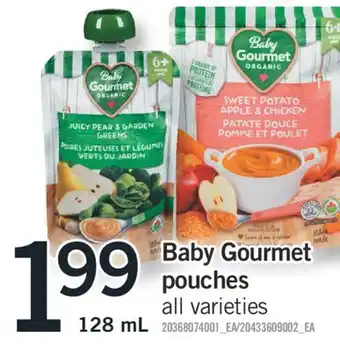Fortinos Baby gourmet pouches, 128 ml offer