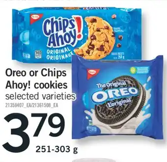 Fortinos Nabisco oreo or chips ahoy! cookies offer