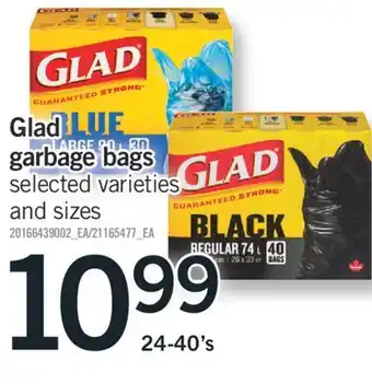 Fortinos Glad garbage bags offer