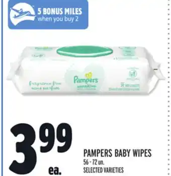 Metro Pampers baby wipes offer