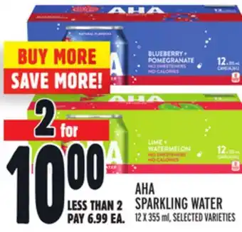 Metro Aha sparkling water offer