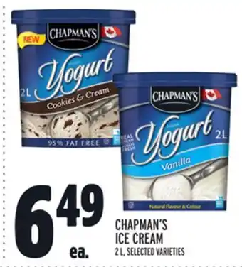 Metro Chapman's ice cream offer