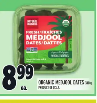 Metro Organic medjool dates offer