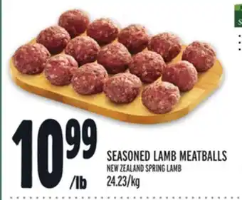 Metro Seasoned lamb meatballs offer
