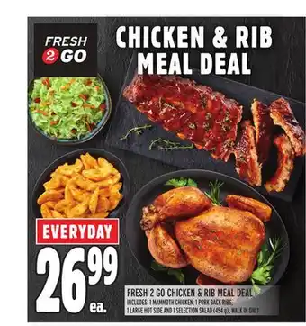 Metro Fresh 2 go chicken & rib meal deal offer