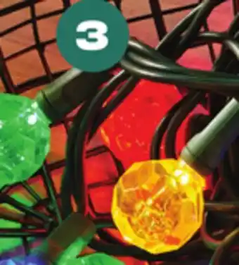 Loblaws Life at home globe led outdoor string light multi-colour, 25's offer