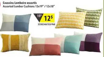 Sushi Shop Assorted lumbar cushions offer