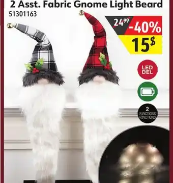 Sushi Shop Fabric gnome light beard offer