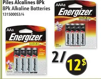 Hart 8pk alkaline batteries offer