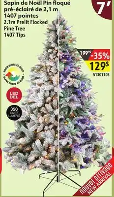 Sushi Shop Prelit flocked pine tree offer