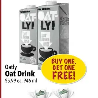 Farm Boy Oatly oat drink offer