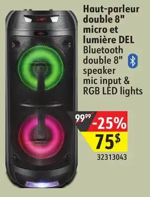 Sushi Shop Bluetooth double 8 speaker mic input & rgb led lights offer