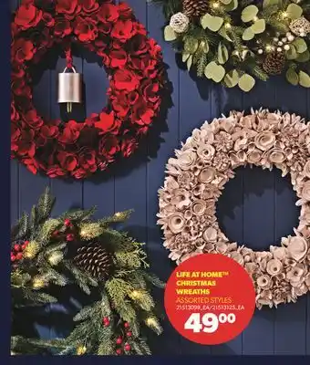 Real Canadian Superstore Life at home christmas wreaths offer