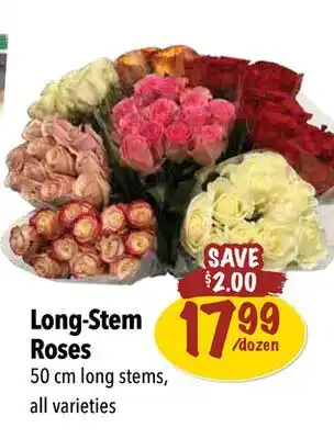 Farm Boy Long-stem roses offer