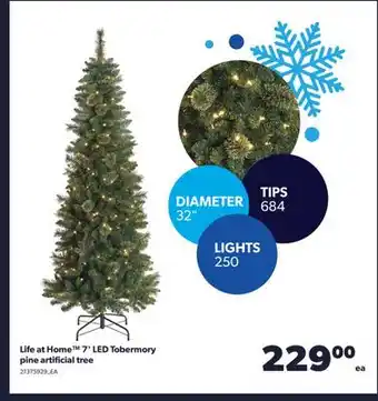 Real Canadian Superstore Life at home 7' led tobermory pine artificial tree offer