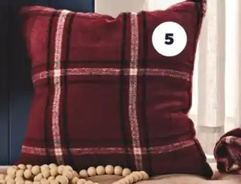 Real Canadian Superstore Life at home plaid woven cushion offer