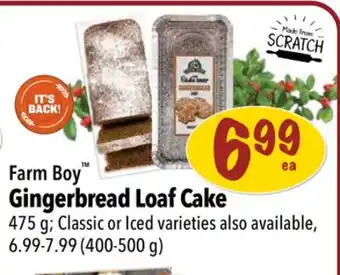 Farm Boy Farm boy gingerbread loaf cake offer