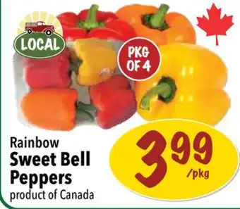 Farm Boy Rainbow sweet bell peppers offer