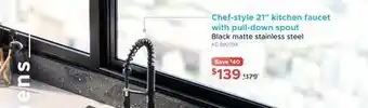 Bath Depot Chef-style 21 kitchen faucet with pull-down spout offer