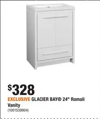 Home Depot Exclusive glacier bay 24 romali vanity offer