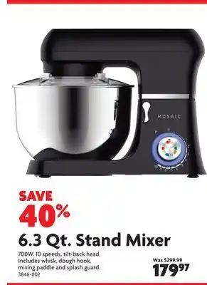 Home Hardware 6.3 qt. stand mixer offer