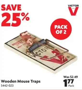 Home Hardware Wooden mouse traps offer