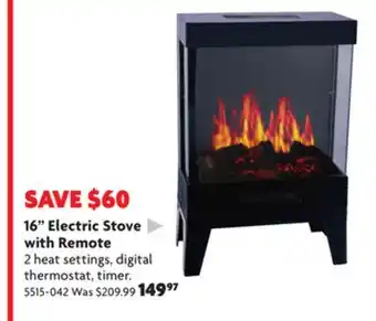 Home Hardware 16 electric stove with remote offer