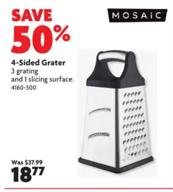 Home Hardware 4-sided grater offer