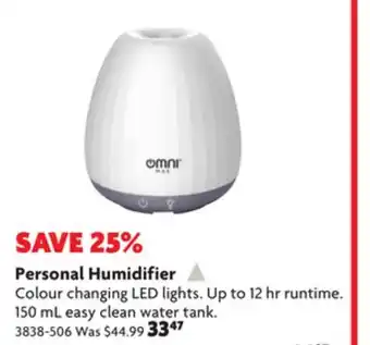 Home Hardware Personal humidifier offer
