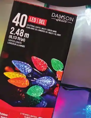 Giant Tiger 40 led holiday lights offer