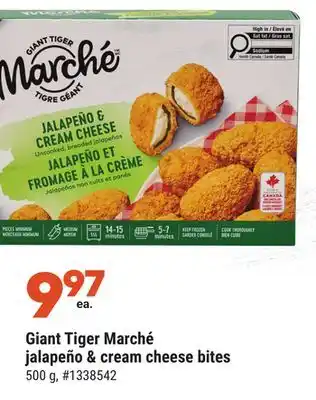 Giant Tiger Giant tiger marché jalapeño & cream cheese bites offer