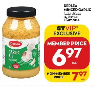Giant Tiger Derlea minced garlic offer