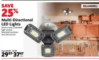 Home Hardware Triburst multi-directional led light offer