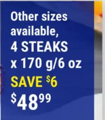 M & M Food Market Bacon wrapped beef filet mignons offer