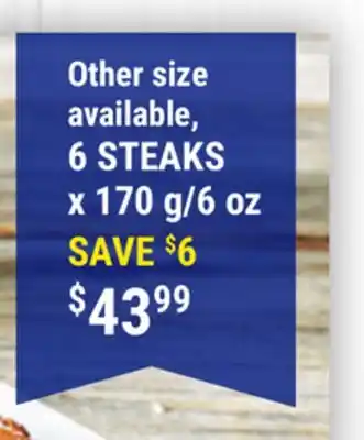 M & M Food Market New york striploin steaks offer
