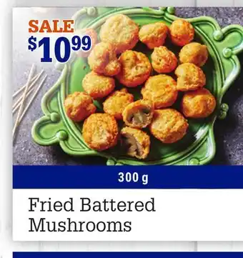 M & M Food Market Fried battered mushrooms offer