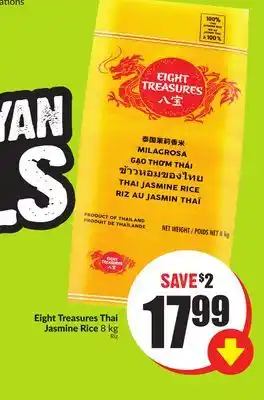 FreshCo Eight treasures thai jasmine rice 8 kg offer