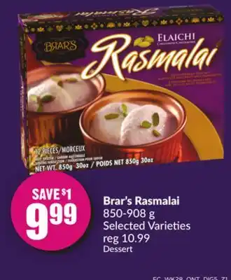 FreshCo Brar's rasmalai 850-908 g selected varieties offer
