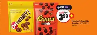 FreshCo Hershey's stand up pouches 165-290 g offer