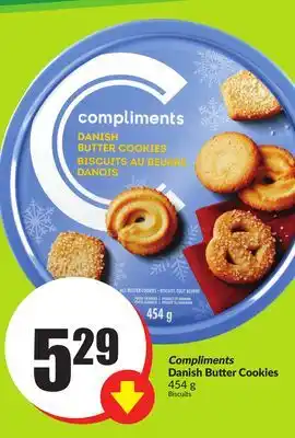 FreshCo Compliments danish butter cookies 454 g offer