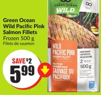 FreshCo Green ocean wild pacific pink salmon filets frozen 500 g offer