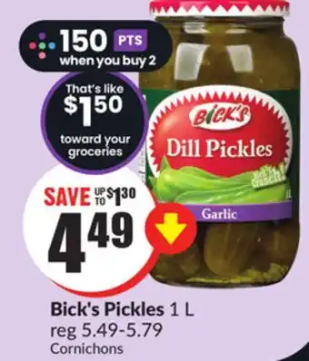 FreshCo Bick's pickles 1 l offer