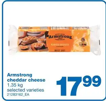 Wholesale Club Armstrong cheddar cheese, 1.35 kg offer